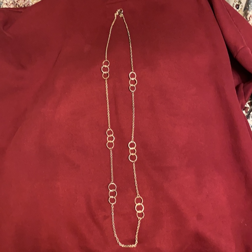 Gorgeous silver loop necklace - Picture 3 of 3